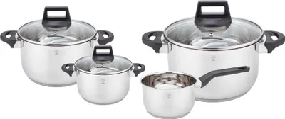 Produktbild von Gustav Voss 7-tlg. Kochtopf-Set PALERMO Edelstahl Topfset Kochtopfset 64030