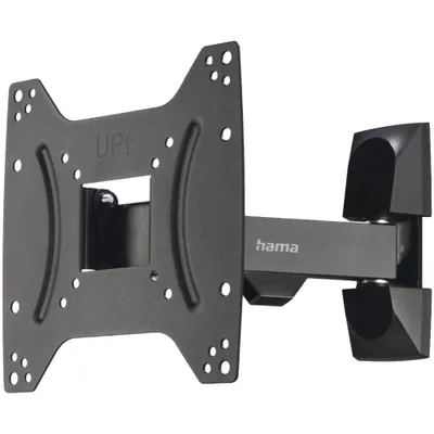 A black TV wall mount is shown against a white background.