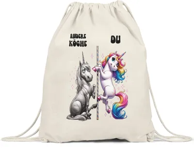 Produktbild von Andere Köche Du Einhorn Turnbeutel Kochen Küchenchef Kreativität Geschenk