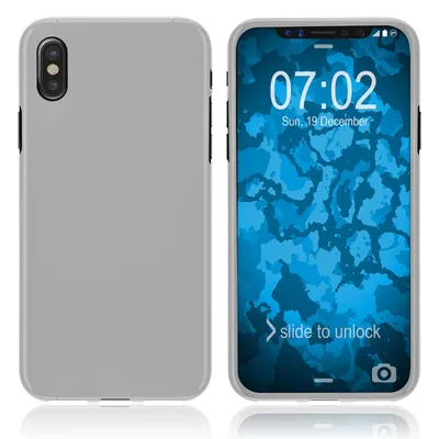 Produktbild von PhoneNatic Case kompatibel mit Apple iPhone Xs - weiß Silikon Hülle matt Cover