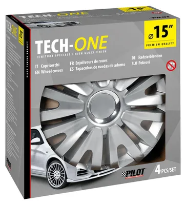 Produktbild von 15" Zoll Radkappen Silber Radzierblenden Radblenden 31542 PILOT