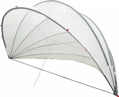 Obrázek produktu pro vidaXL Pool Dome šedá a oranžová 592 x 590 x 275 cm