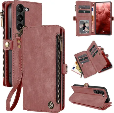 Produktbild von Handy Hülle für Samsung Galaxy S23 Geldbeutel Geldbörse RFID Schutz Klapphülle Cover Schutzhülle Wallet Farbe: Rosa