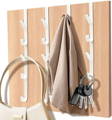 Productafbeelding van Unyqoos® Over-deurhaak set van 4 – 5 stevige haken, koolstofstaal, geborsteld wit, draagvermogen tot 10 kg, geen boren nodig, geschikt voor kleding en handdoeken, geschikt voor deuren tot 34,1 cm dik