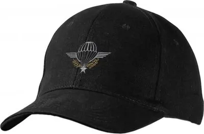 Produktbild von Baseballcap mit Stick - Abzeichen Military Fallschirm - 68451 schwarz