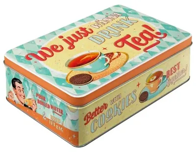 Productafbeelding van Nostalgic Art 45104994, Container, Rechthoekig, 2,5 liter, Blauw, Wit, Geel, Metaal, 160 mm