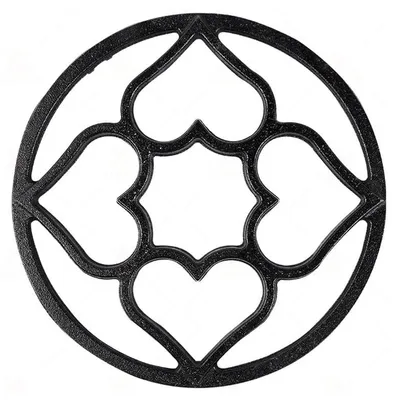 Gusseisen-Wokring 19 cm, Antirutsch-Gasring-Reduzierstück