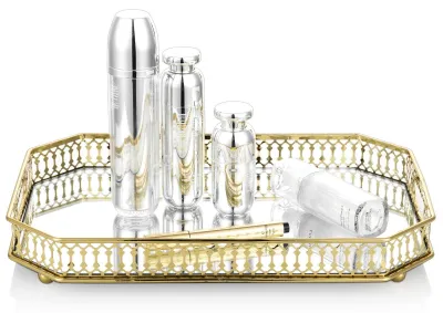 Productafbeelding van Decoratief dienblad met spiegels - Goud
