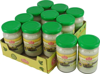 Produktbild von Original Spreewälder Sahnemeerrettich von Kunella Feinkost - 12er Pack (12 Gläschen à 100 g)