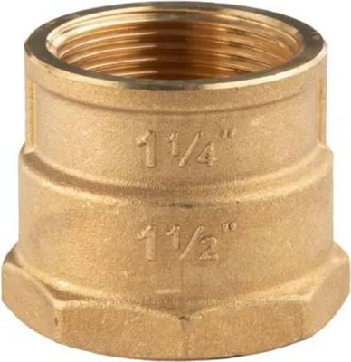 Produktbild von Messing Gewinde-Fitting Reduziermuffe 1 1/2'IG (DN 40) - 1 1/4'IG (DN 32) - schwere Ausführung
