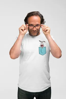 Produktbild von D&B Uni Polo  PO00008 Courage Dog Pocket Weiß-Größe S