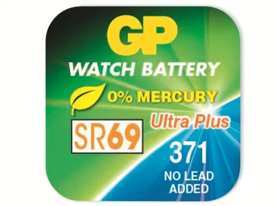 Produktbild von GP Knopfzelle SR69 / 371F, 1,55V, Silberoxid