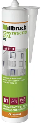 Produktbild von Illbruck Bausilikon weiß FA150 zur Abdichtung von Bewegungs- und Anschlussfugen im Innen- und Außenbereich 310ml