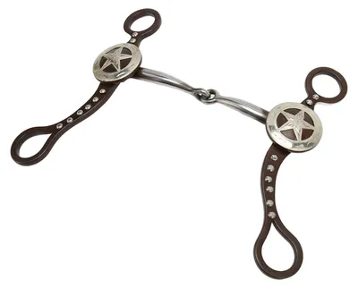 Productafbeelding van Snaffle Bit Antiek Brons - Professionele RVS Paardentrens - Duurzaam en Veilig - Handgesneden Ontwerp - Comfortabel voor Paarden - Paardenbit