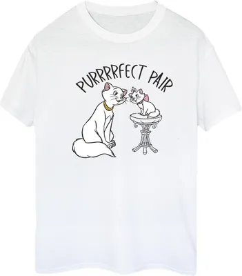 Produktbild von Disney - "The Aristocats Purrfect Pair" T-Shirt für Damen BI10499 (S) (Weiß)