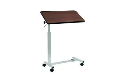 Productafbeelding van Moretti Bedtafel met wielen - Krasvrij blad met rand - Bruin