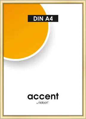 A product image for a picture frame, showing a graphic element and text.