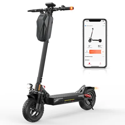 Produktbild von E Scooter mit Straßenzulassung 10 Zoll Offroad 80KM Reichweite, 4-Gang-Drehzahlregelung, 48V Faltbarer Elektroscooter 150kg Tragkraft