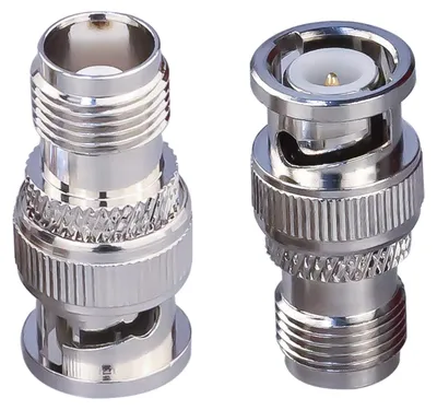 Koaxialadapter BNC-Stecker auf TNC-Buchse, 2 Stück, 50 Ohm