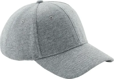 Image de Beechfield casquette de baseball unie en jersey (2 pièces/paquet) BC4246 (taille unique) (Gris clair)