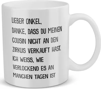 Produktbild von 22Feels Bester Onkel Geschenk Geburtstag Tasse Weihnachten Kaffeetasse Männer Kaffeetasse Herrentag Haferl Geschenkidee