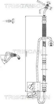 Produktbild von TRISCAN 8516 23006 Servoleitung passend für MERCEDES-BENZ SPRINTER 3,5-t Kasten (906) von Hydraulikpumpe nach Lenkgetriebe