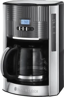 A Russell Hobbs coffee maker is shown on a white background.