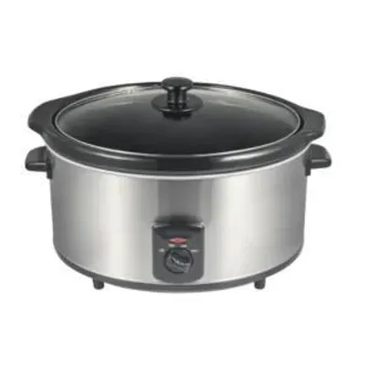 Produktbild von Royalty Line SLC1012 Slow Cooker 3,5L – Schongarer mit herausnehmbarer Keramikschüssel, Warmhaltefunktion & Glasdeckel, energiesparend, Edelstahlgehäu
