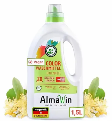 Produktbild von AlmaWin Color Waschmittel Flüssig - mit Lindenblüten 1500ml - 1er 1500ml