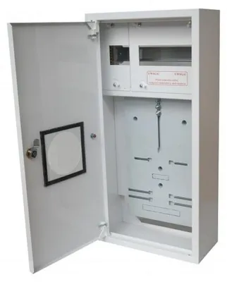 Productafbeelding van Metalen verdeeldoos voor elektronische meters, 1 x TL 3F + 11 veiligheidsvergrendelingsvensters, RAL 9003A-RZ12E