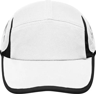 Produktbild von Running 4 Panel Cap Stirnanliegende 4 Panel Cap white/black, Gr. one size