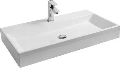 Image de Lavabo pour meuble Lavabo classique RAVAK Marbre naturel blanc 800 x 140 x 450 mm XJO01280000