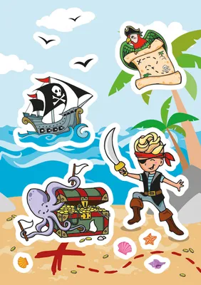 Produktbild von Herma DECOR Sticker Piratenschatz
