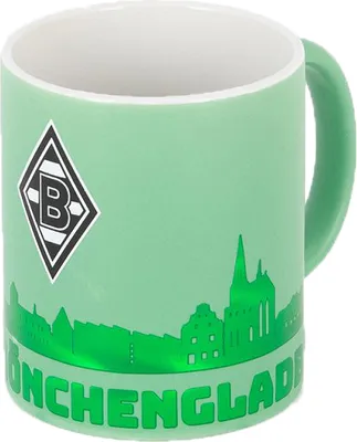 Produktbild von VfL Borussia Mönchengladbach BMG Tasse „Grün Metallic"