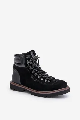 Imagen del producto de Botas para hombre Big Star OO174643, color negro, talla 44, con forro de ante