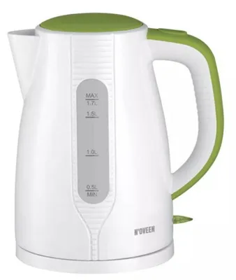 Produktbild von Wasserkocher Noveen EK1302, 1,7 l, 2150 W, Weiß/Grün
