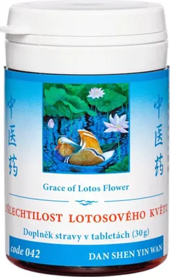 Obrázek produktu pro 042 Ušlechtilost lotosového květu (DAN SHEN YIN WAN), 100 tbl