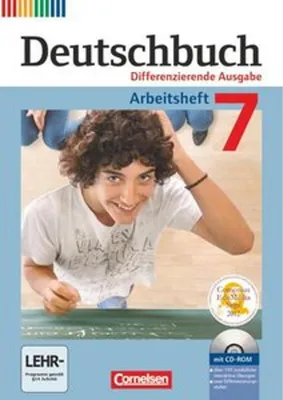 Obrázek produktu pro Deutschbuch 7. Schuljahr. Arbeitsheft mit Lösungen und Übungs-CD-ROM