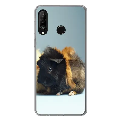 Produktbild von MuchoWow® Handyhülle Schutzhülle Hülle für Huawei P30 Lite Zwei kleine Meerschweinchen Silikon Softcase Handy Hülle - Handyhülle