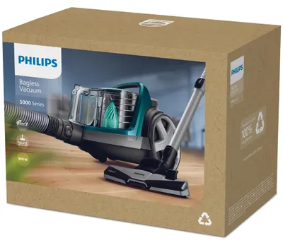 Zdjęcie produktu dla Philips 5000 series Odkurzacz bezworkowy z serii 5000 FC9555/09, 900 W, Cylinder próżniowy, Suchy, Bez worka, 1,5 l, HEPA