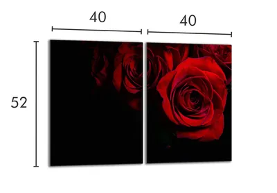 Produktbild von Glasschutzplatte für den Herd 2x40x52 Rose