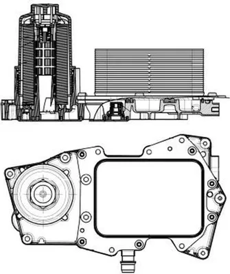Image de Boîtier filtre à huile avec filtre avec refroidisseur d'huile NRF pour LAND ROVER RANGE ROVER III