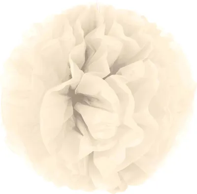 Immagine prodotto di Pompom appeso decorazione palla deco beige 35cm - taglia unica