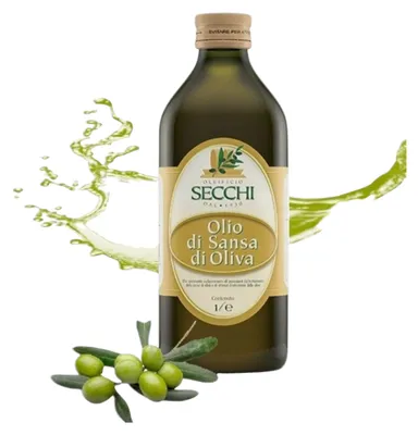 Obrázek produktu pro Italský olivový olej z olivových výlisků Pomace Secchi na smažení a pečení, 1 l