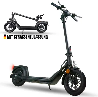 Produktbild von IMLEX E-Scooter Elektroroller mit Straßenzulassung (ABE) – 20 km/h, 400W Motor, 12 Zoll Luftreifen, LED Display & Beleuchtung, Klappbar