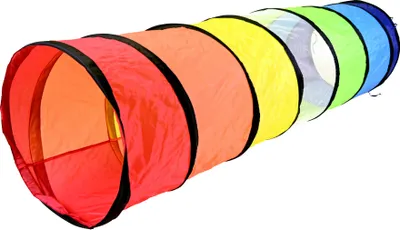 Image de Tunnel de jeu Coloré Tube pour marcher à quatre pattes - Toile de tente imperméable, 180cm