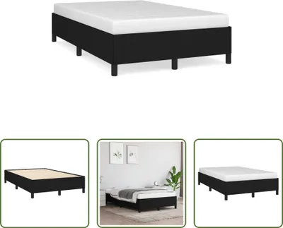 Produktbild von The Living Store Bettgestell Schwarz 120x190 cm Stoff