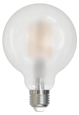 Zdjęcie produktu dla Żarówka LED z żarnikiem, E27, 806 lm, zamiennik 60 W, kulista, G95, matowa, ciepła biel