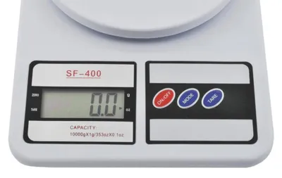 Produktbild von Digitale Küchenwaage mit 10 kg Kapazität, 1g Präzision und 14,5 cm Wiegefläche