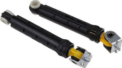 Two washing machine shock absorbers are shown against a white background.
